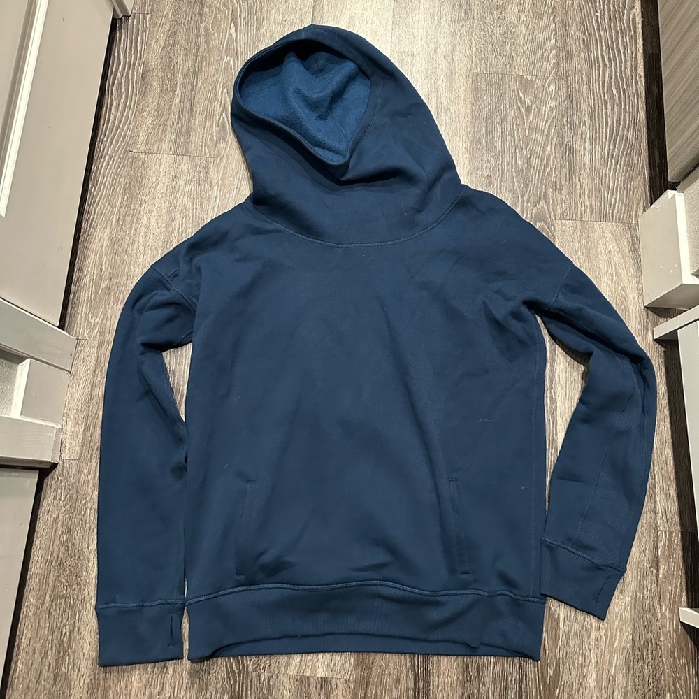 Zyia Oh So Soft Hoodie Infinity Neck Blue XXXL